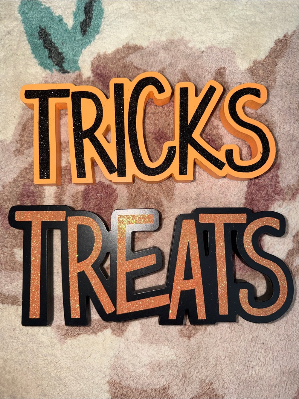 Tricks & Treats Halloween Decor - Orange and Black